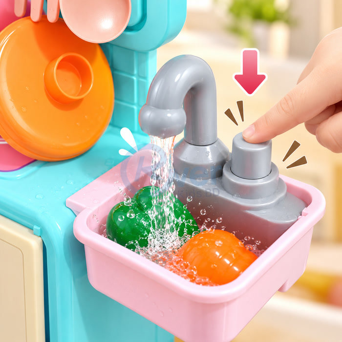 Kids Kitchen & Cooking Toy Set - Image 3
