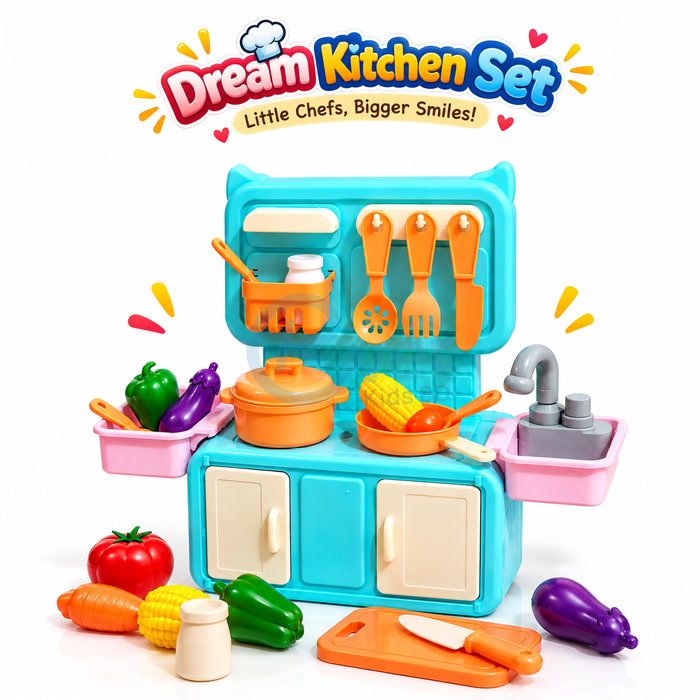 Kids Kitchen & Cooking Toy Set
