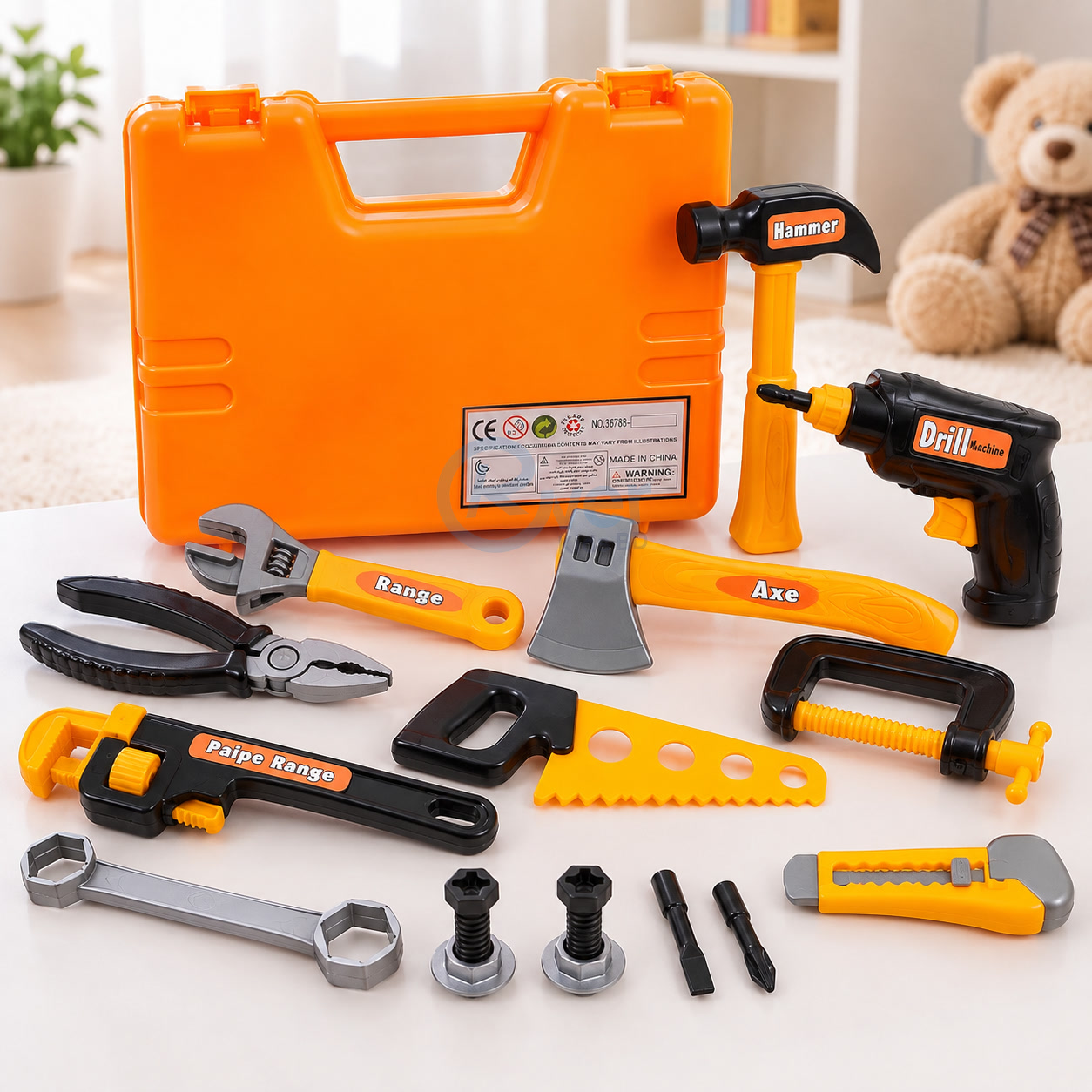 Kids Construction Tool Set with Carry Case