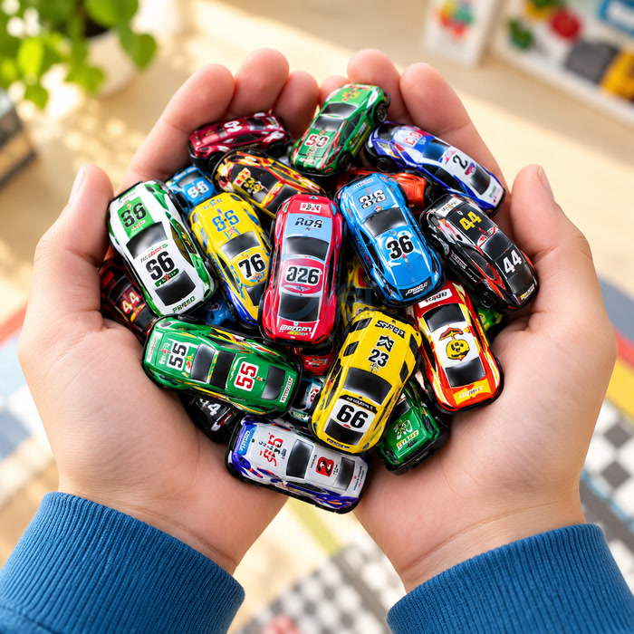 24-Piece Kids Alloy Car Set - Image 2
